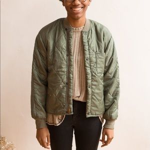 vintage army liner jacket